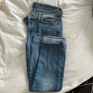 7 for all Mankind “Crop and Roll” jeans
